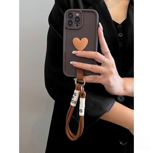 Strap with Heart Set Lanyard Case Phone / FashionChic