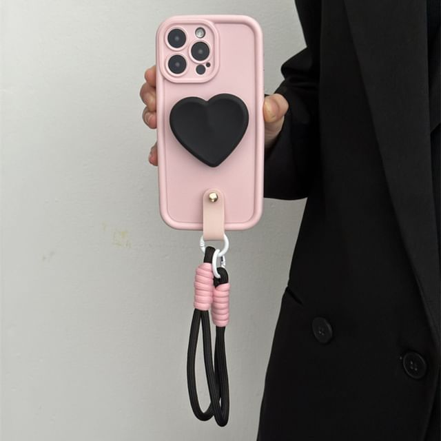Strap with Phone Case Heart FashionChic