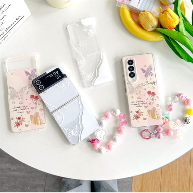 / Case Phone Set Butterfly Strap FashionChic