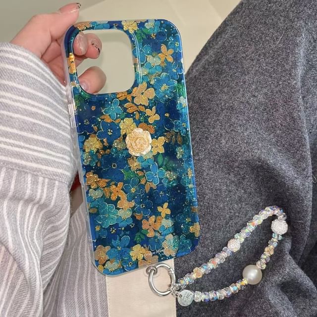/ Phone Case Floral Set Strap FashionChic