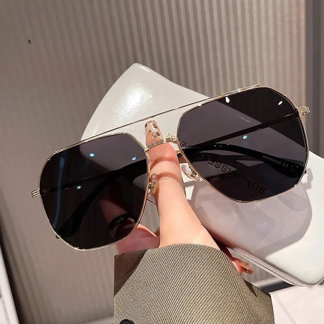 / Pouch Set Case Metal Cloth Double Frame Bridge Polished Sunglasses Cleaning FashionChic