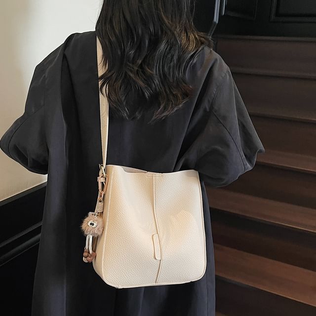 Faux Bag Pouch Leather With Shoulder FashionChic