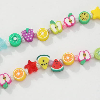 Y2K Fruits Beaded Necklace Boogzel Clothing