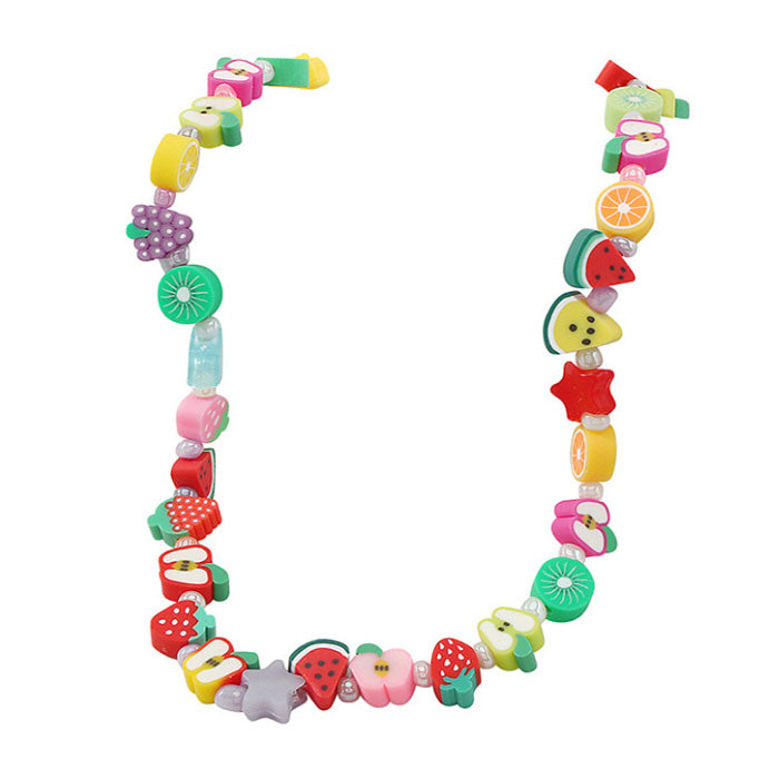 Y2K Fruits Beaded Necklace Boogzel Clothing