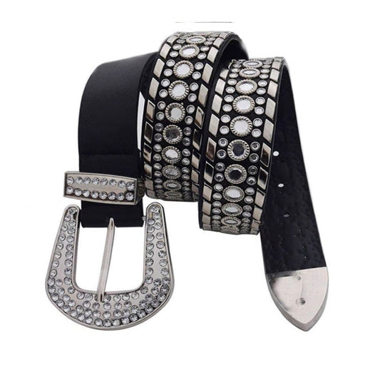 Y2K Rhinestone Belt SpreePicky