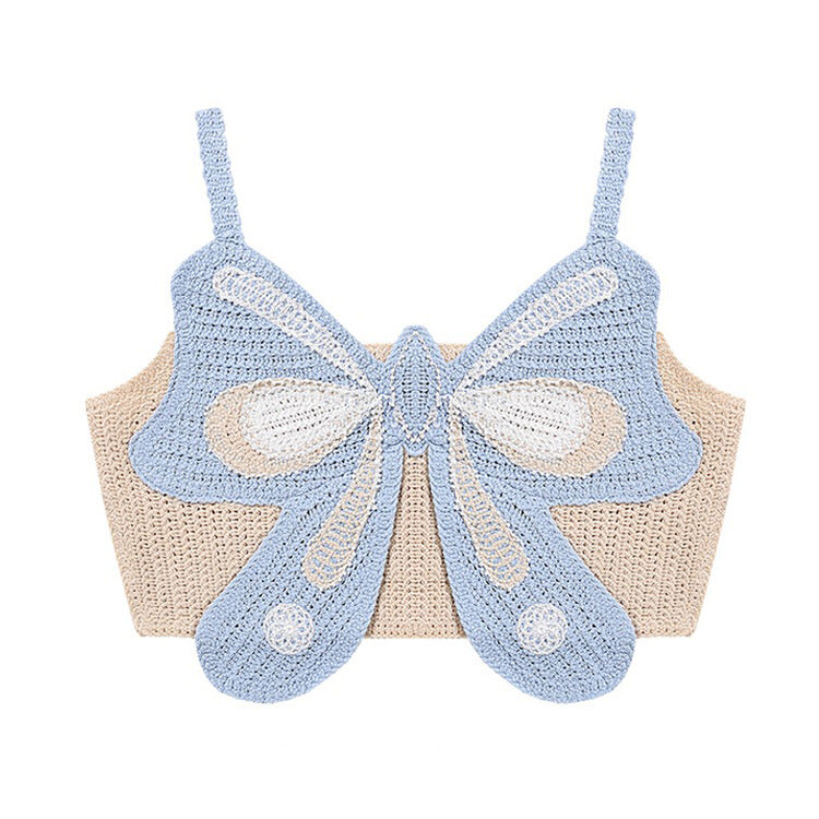 Sweet Butterfly Crochet Top Boogzel Clothing