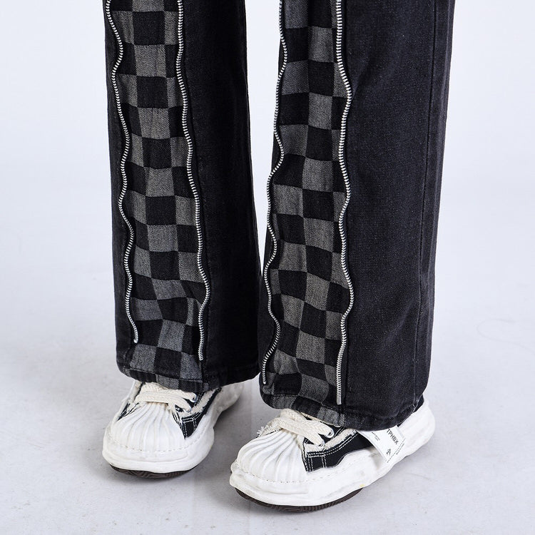 Casual Checker Jeans SpreePicky