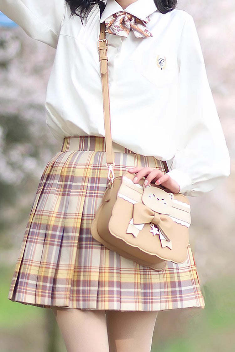 Brown Bowknot Bear Crossbody Bag SpreePicky