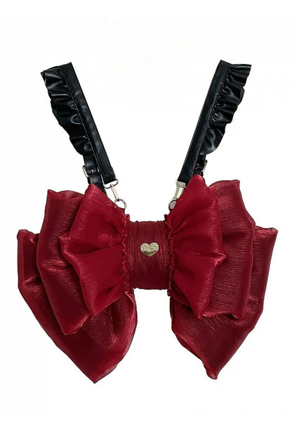 Big Wine Red Bowknot Lolita Backpack SpreePicky