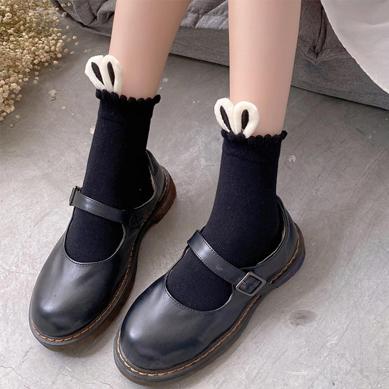 Bunny Ears Lolita Ankle Socks modakawa