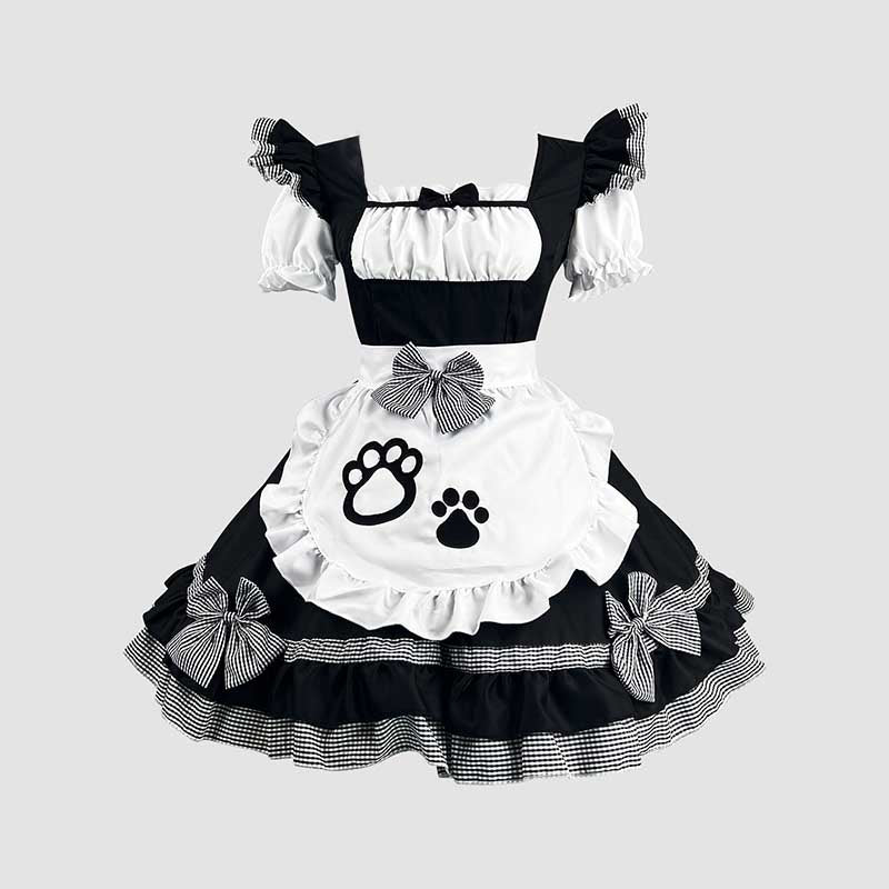 Sweet Maid Cat Paw Lolita Dress modakawa