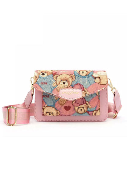 Bear Print Mini Crossbody Bag SpreePicky