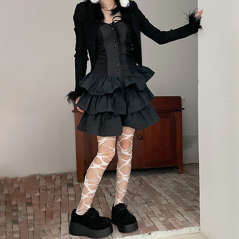 Y2K Hollow Out Ripped Stockings modakawa