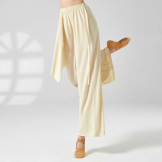 Flowy Lace Up Wide Leg Casual Pants modakawa