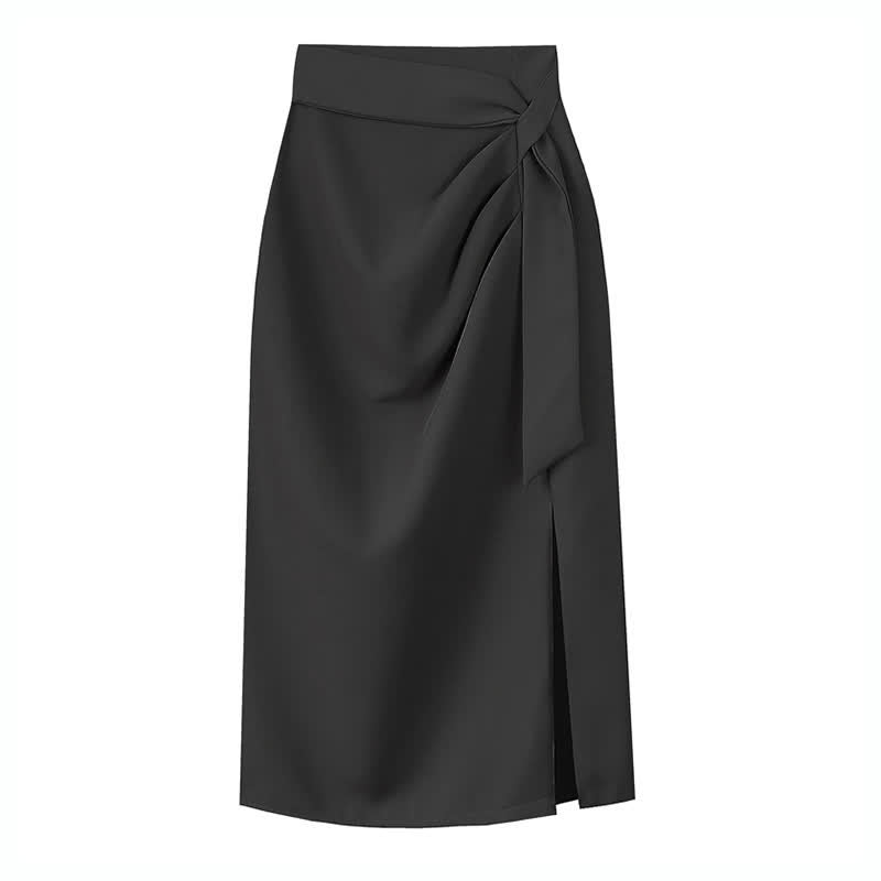 Classic Ruffle Side Split Skirt modakawa