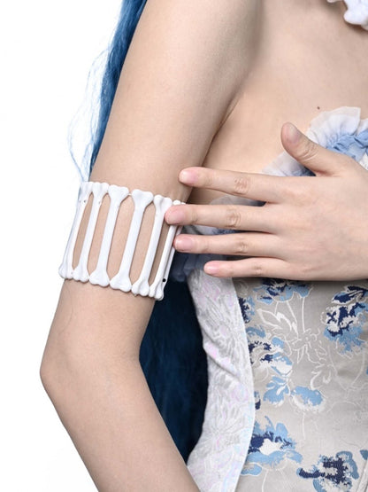 Halloween White Bones Elastic Arm Cuff mySite