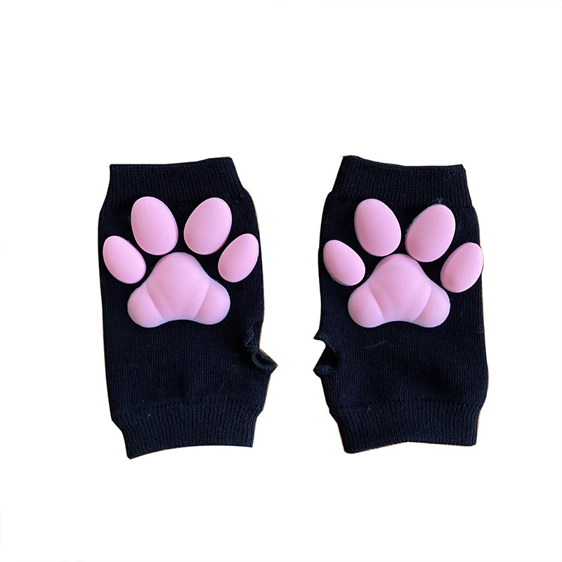 Cute Cat Pink Paw Cosplay Gloves Modakawa