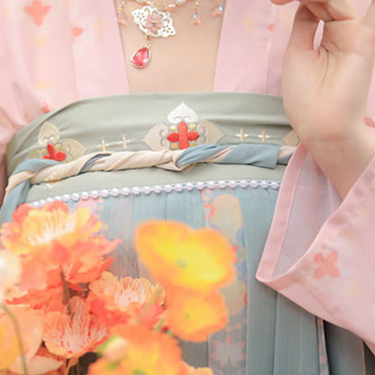 Hanfu Vintage Flower Print Set modakawa