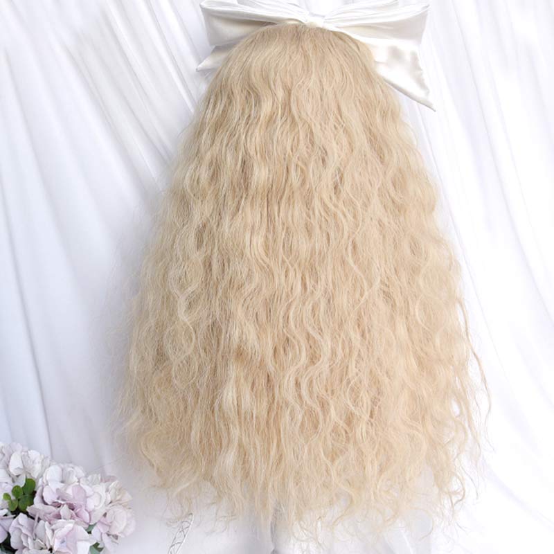 Sweet Long Curly Wig With Curly Bangs modakawa