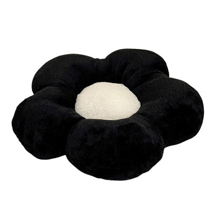 Black White Flower Pillow Boogzel Clothing