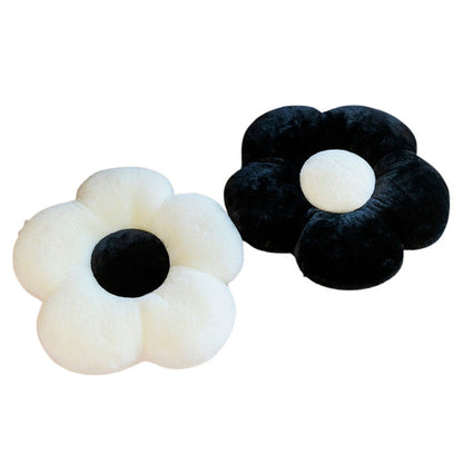 Black White Flower Pillow Boogzel Clothing