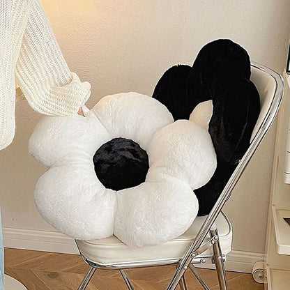 Black White Flower Pillow Boogzel Clothing