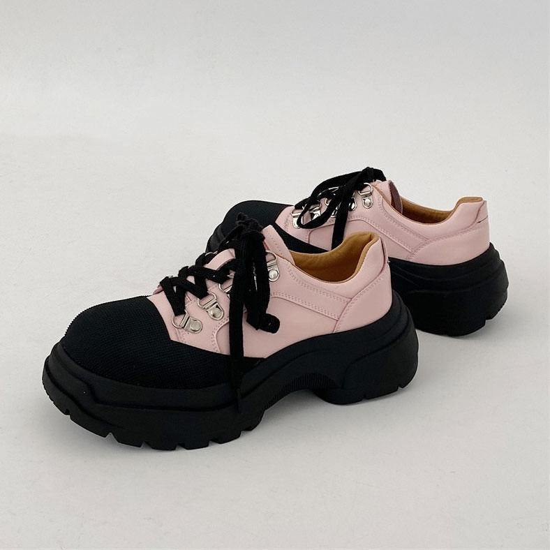 Pink Platform Chunky Boots Boogzel Clothing