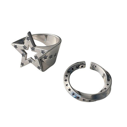 Star-Shaped Rhinestone Ring SpreePicky