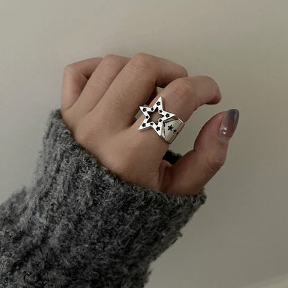 Star-Shaped Rhinestone Ring SpreePicky