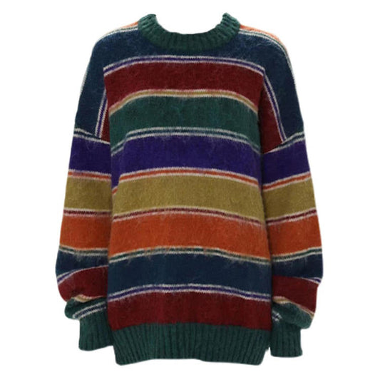 Colorful Striped Sweater Boogzel Clothing