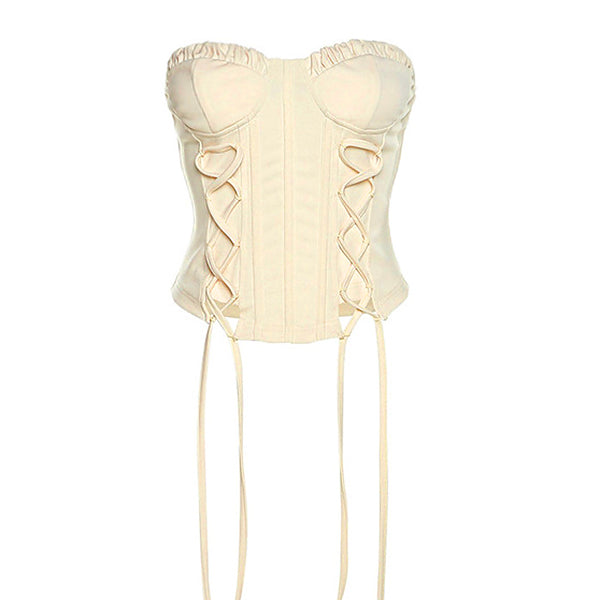 Chic Lace Up Corset SpreePicky