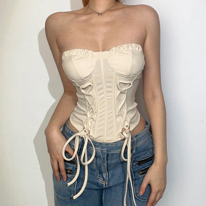 Chic Lace Up Corset SpreePicky