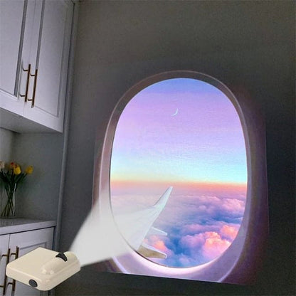 Airplane Window Wall Projector - Standart / Pink Moon