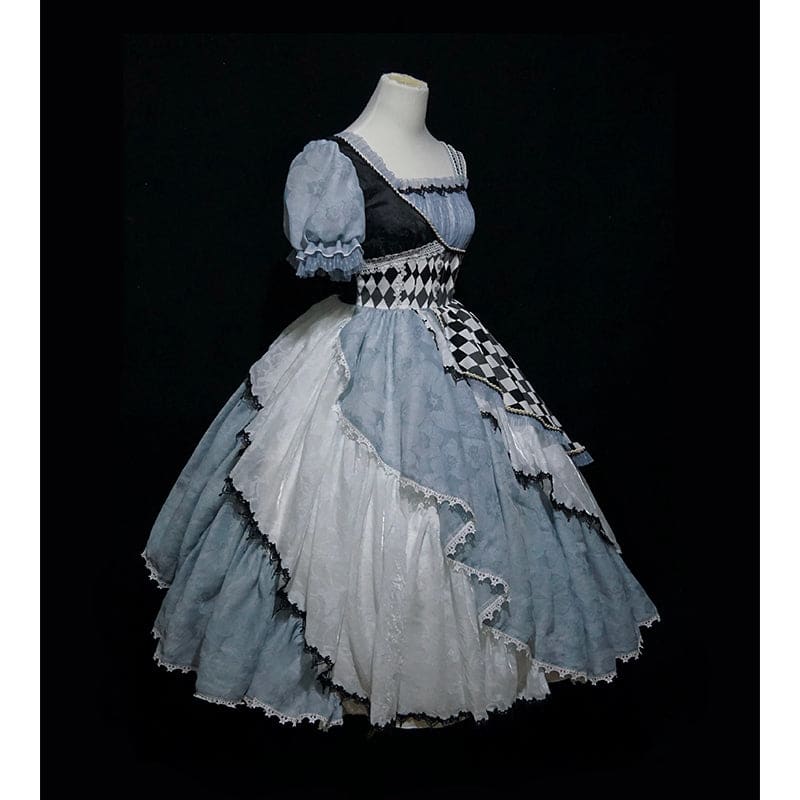 Alice In Wonderland Asymmetrical Retro Lolita Dress ON801
