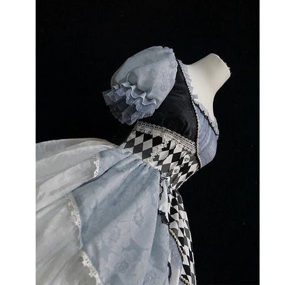 Alice In Wonderland Asymmetrical Retro Lolita Dress ON801