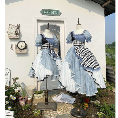 Alice In Wonderland Asymmetrical Retro Lolita Dress ON801