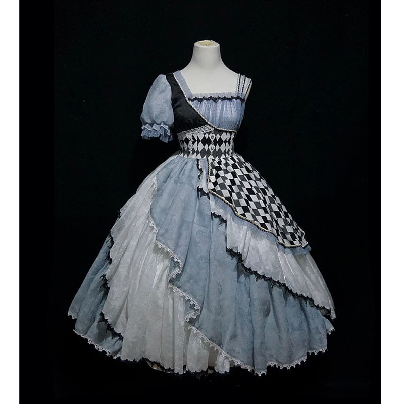 Alice In Wonderland Asymmetrical Retro Lolita Dress ON801 -