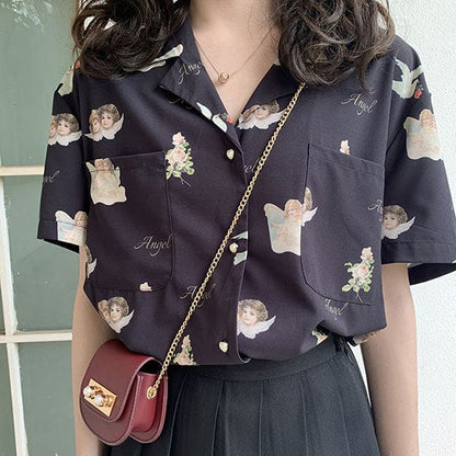 Angel Bird Short Shirt - Tops