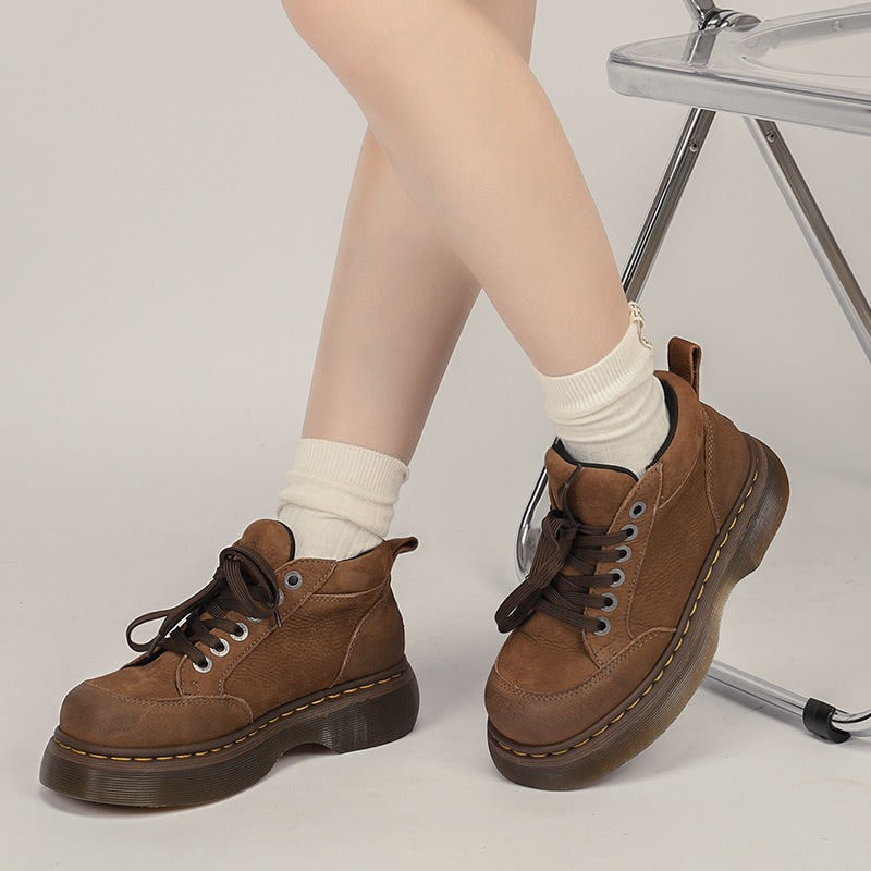 English Autumn Platform Boots Boogzel Clothing