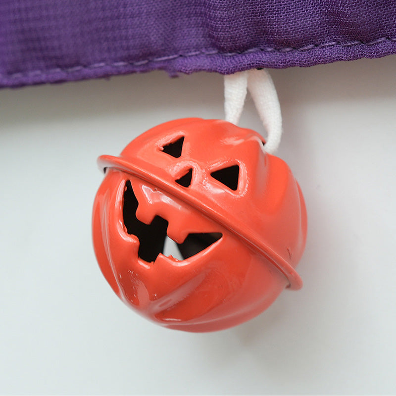 Pumpkin Bell Bow Decor Chiffon Maid Lingerie Set Modakawa