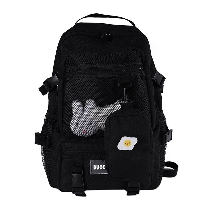 Cartoon Bunny Pattern Backpack with Mini Bag modakawa