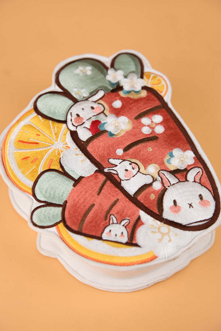 Multi-Color Bunny Carrot Lemon Crossbody Bag SpreePicky