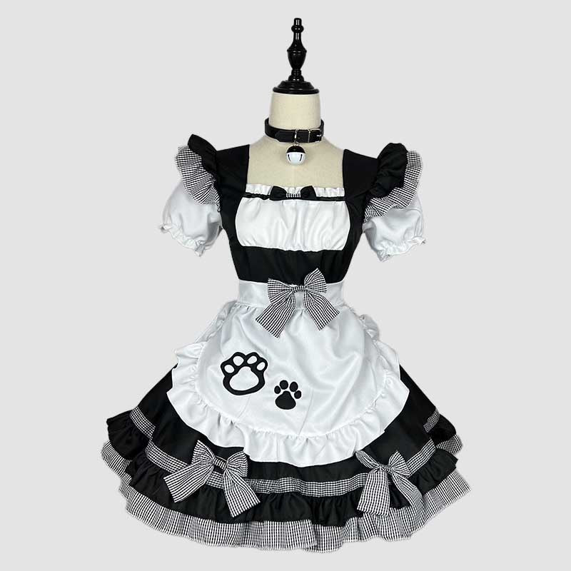 Sweet Maid Cat Paw Lolita Dress modakawa