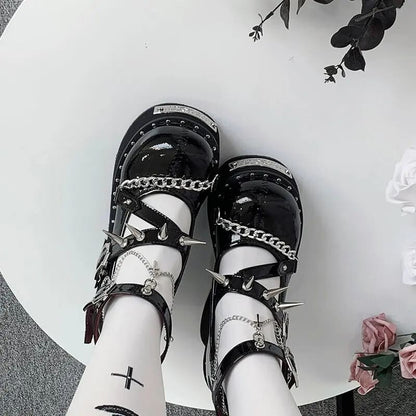 Kawaii Aesthetic Y2K Cute Fairy Barbara Gothic Velvet Heels ON1424 MK Kawaii Store