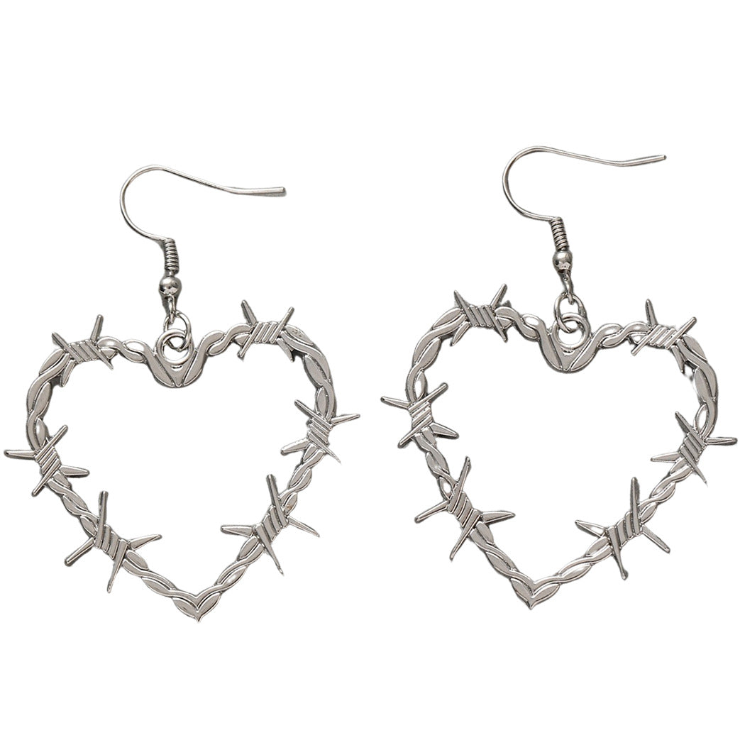 Wire Heart Earrings SpreePicky