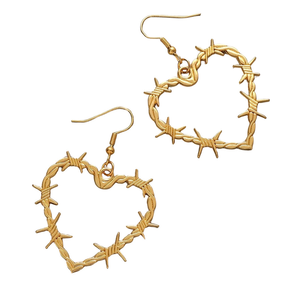 Wire Heart Earrings SpreePicky