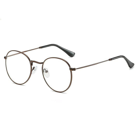 Basic Round Glasses - Brown - Glasses