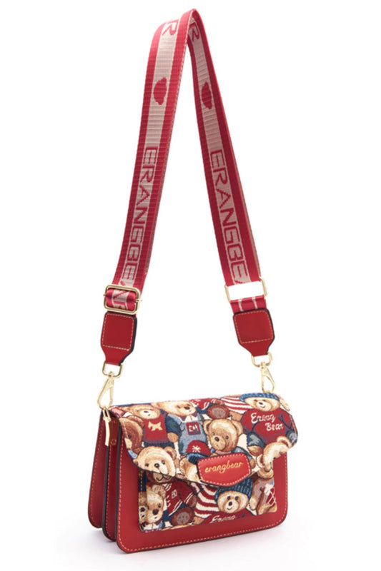 Bear Print Mini Crossbody Bag SpreePicky