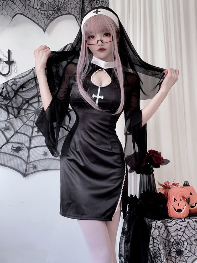 Halloween Black Dark Dress Costume mySite