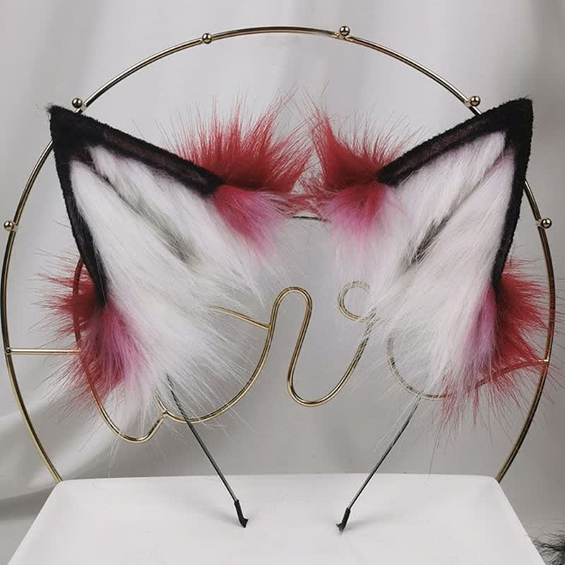 Bloody Wolf Ears Tail Headband Accessory Modakawa